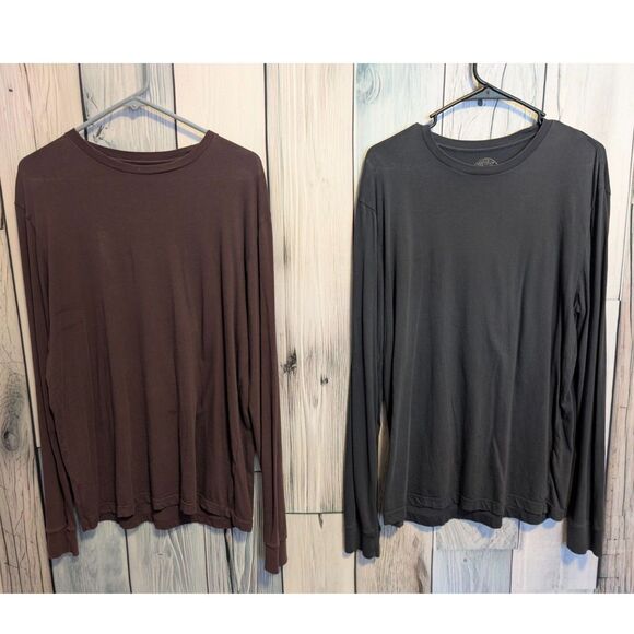 J. Crew L/S Broken-In Men's Shirts Sz M Bundle (2) Casual Layering Fall Winter - Picture 1 of 4